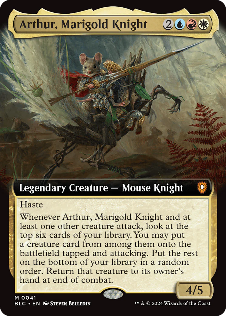 Arthur, Marigold Knight (BLC-041) - Bloomburrow Commander [Mythic]