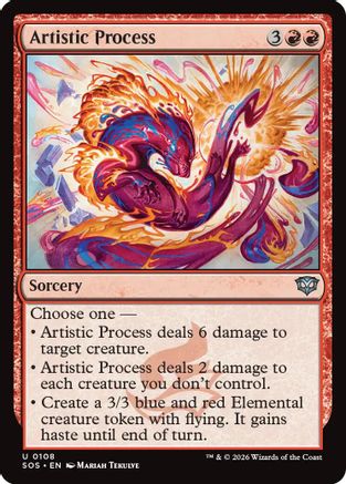 Artistic Process (SOS-108) - Secrets of Strixhaven [Uncommon]