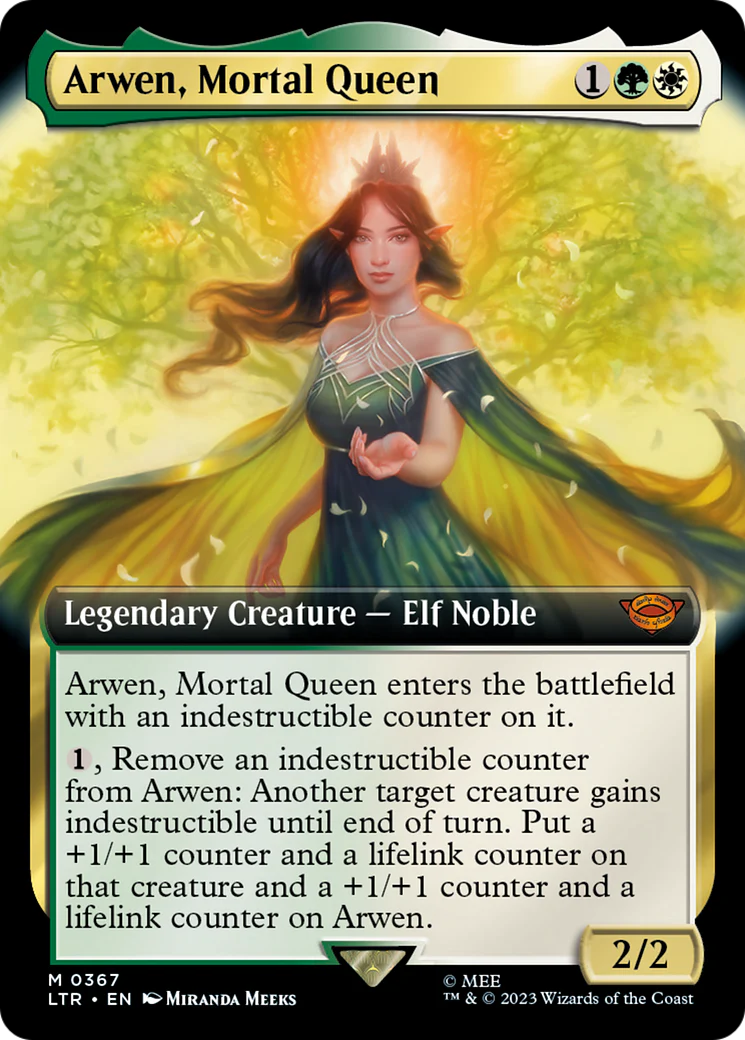 Arwen, Mortal Queen (LTR-367) - The Lord of the Rings: Tales of Middle-earth: (Extended Art) Foil [Mythic]