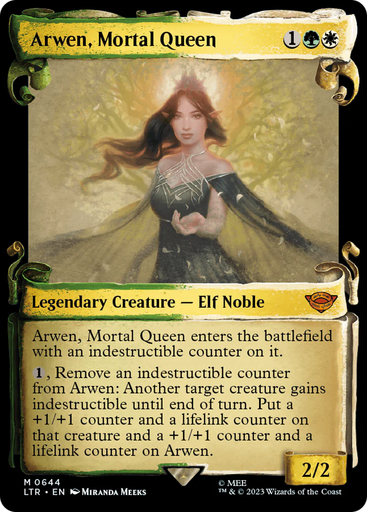 Arwen, Mortal Queen (LTR-644) - The Lord of the Rings: Tales of Middle-earth: (Showcase) Scroll [Mythic]