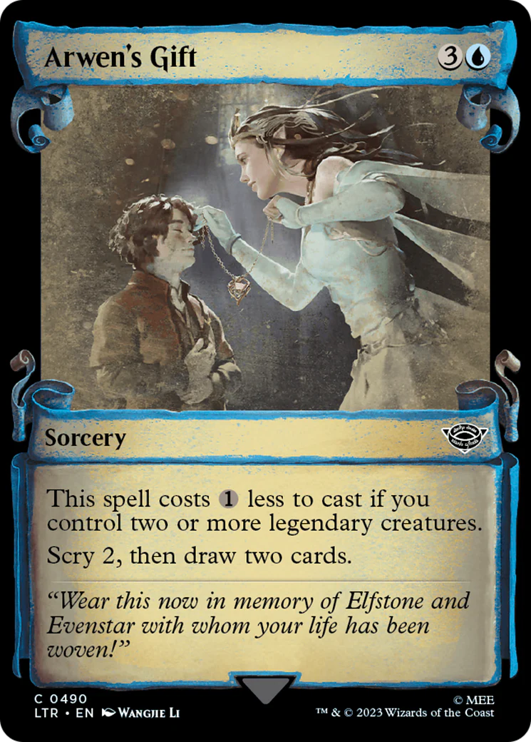 Arwen's Gift (LTR-490) - The Lord of the Rings: Tales of Middle-earth: (Showcase) Scroll [Common]