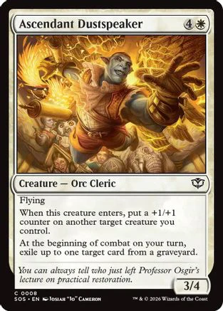 Ascendant Dustspeaker (SOS-008) - Secrets of Strixhaven [Common]