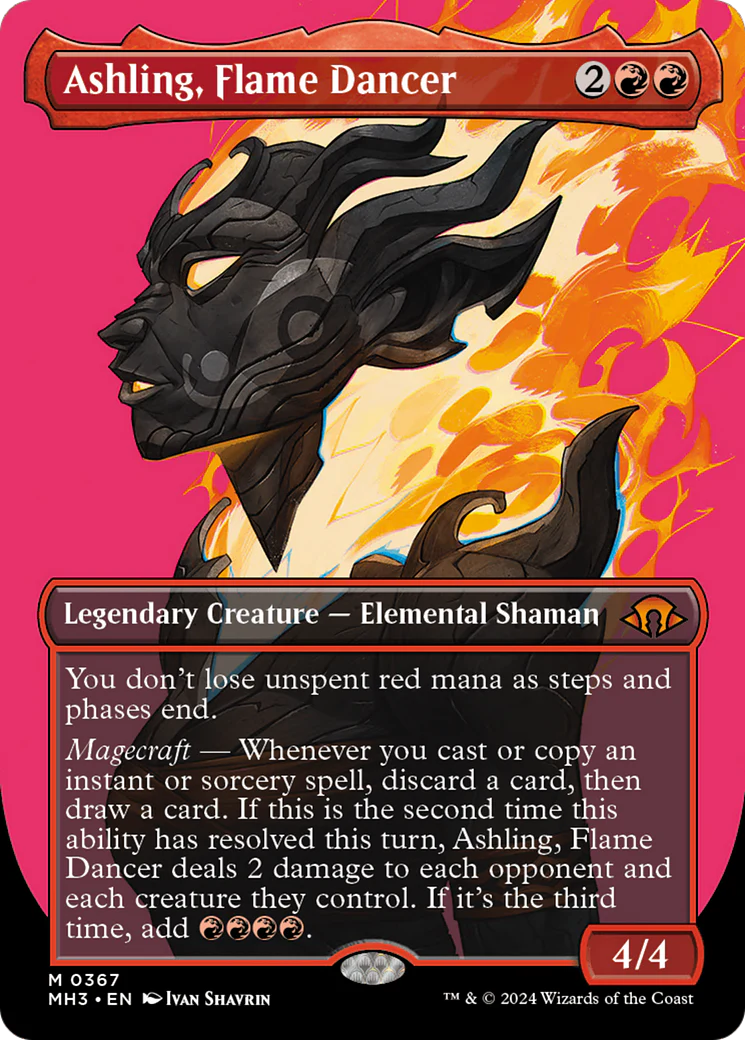 Ashling, Flame Dancer (MH3-367) - Modern Horizons 3 (Borderless) [Mythic]