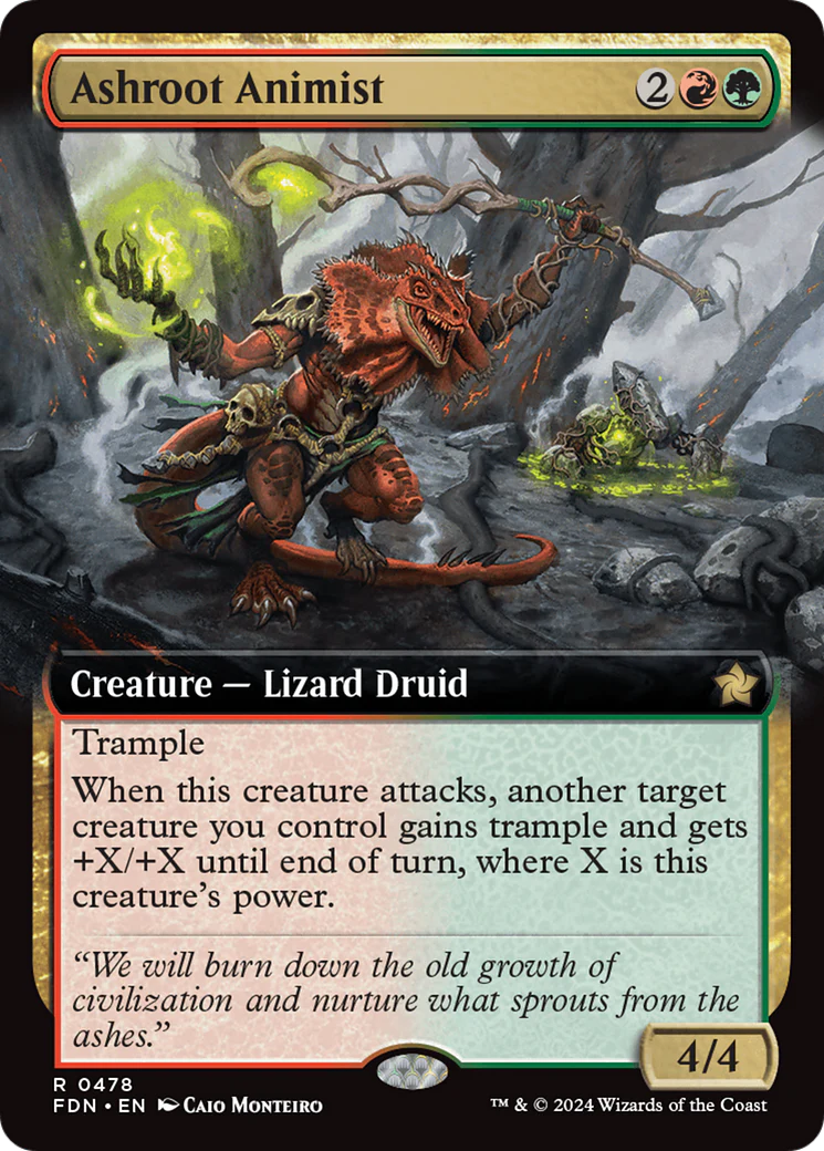Ashroot Animist (FDN-478) - Foundations: (Extended Art) [Rare]