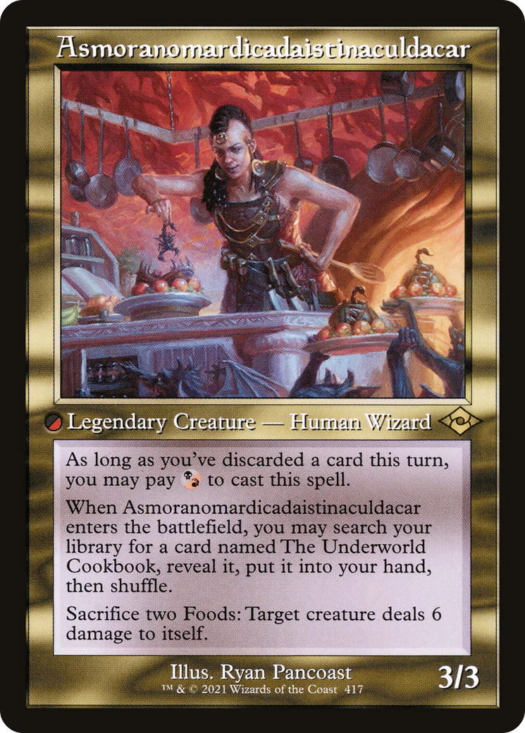 Asmoranomardicadaistinaculdacar (MH2-417) - Modern Horizons 2 Foil [Rare] Retro Frame