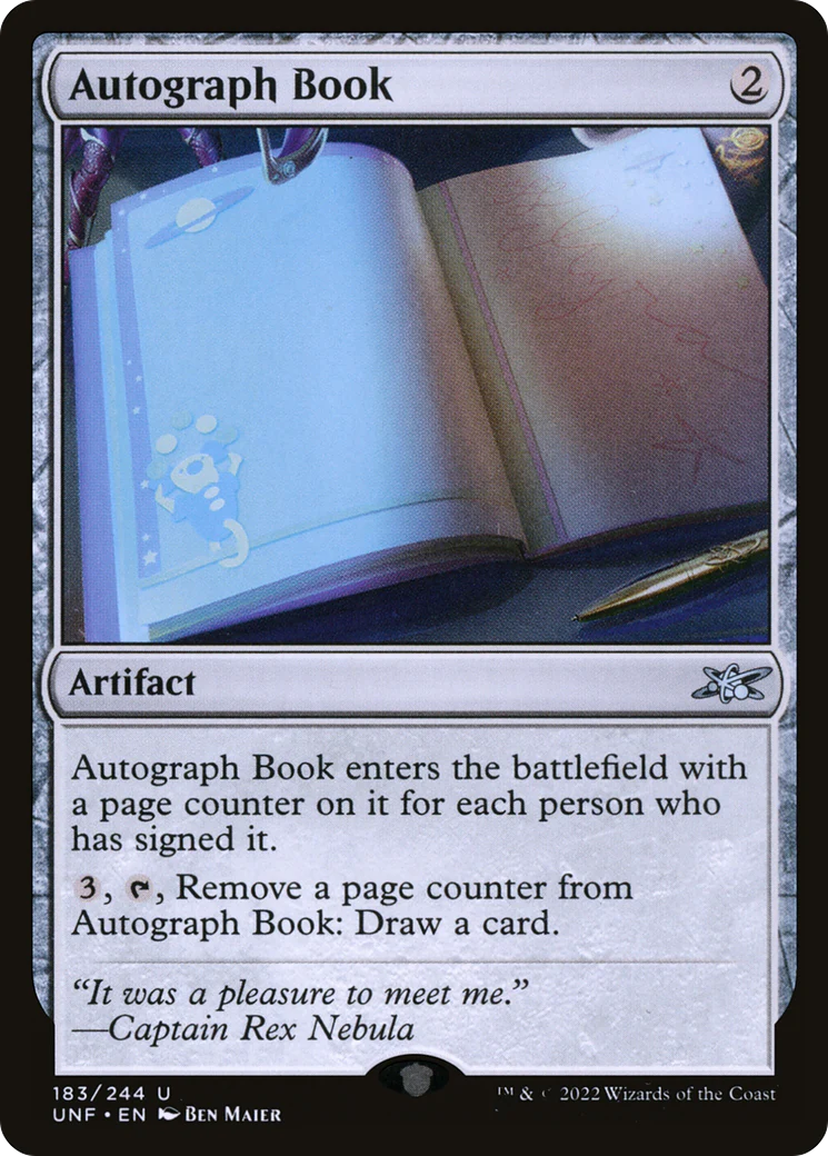 Autograph Book (UNF-183) - Unfinity [Uncommon]