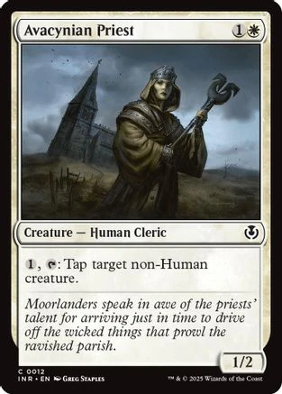 Avacynian Priest (INR-012) - Innistrad Remastered Foil [Common]
