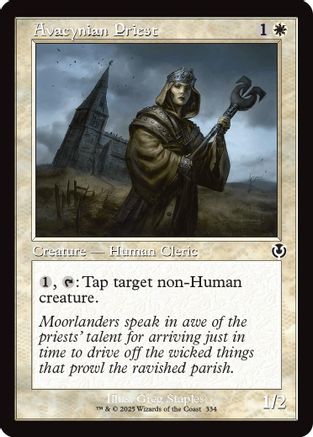 Avacynian Priest (Retro Frame) (INR-334) - Innistrad Remastered Foil [Common]