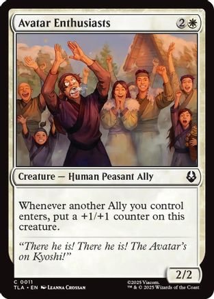 Avatar Enthusiasts (TLA-011) - Avatar: The Last Airbender Foil [Common]