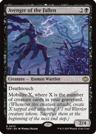 Avenger of the Fallen (TDM-073) - Tarkir: Dragonstorm Foil [Rare]