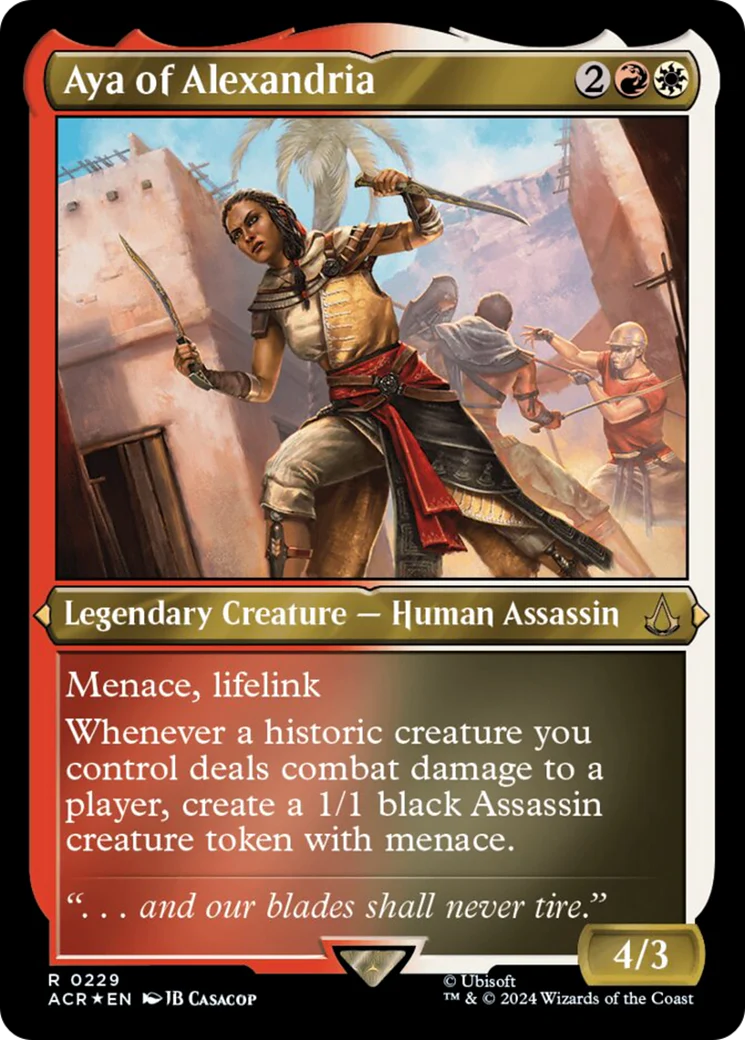 Aya of Alexandria (ACR-229) - Assassin's Creed Etched Foil [Rare]