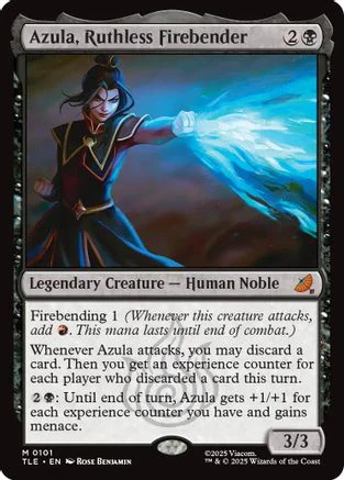 Azula, Ruthless Firebender (TLE-101) - Avatar: The Last Airbender: Eternal-Legal Foil [Mythic]