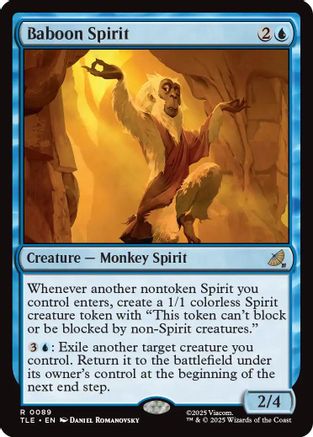 Baboon Spirit (TLE-089) - Avatar: The Last Airbender: Eternal-Legal Foil [Rare]