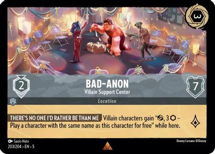 Bad-Anon - Villain Support Center (203/204) - Shimmering Skies  [Rare]