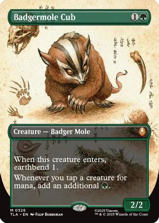 Badgermole Cub (Borderless) (TLA-326) - Avatar: The Last Airbender [Mythic]