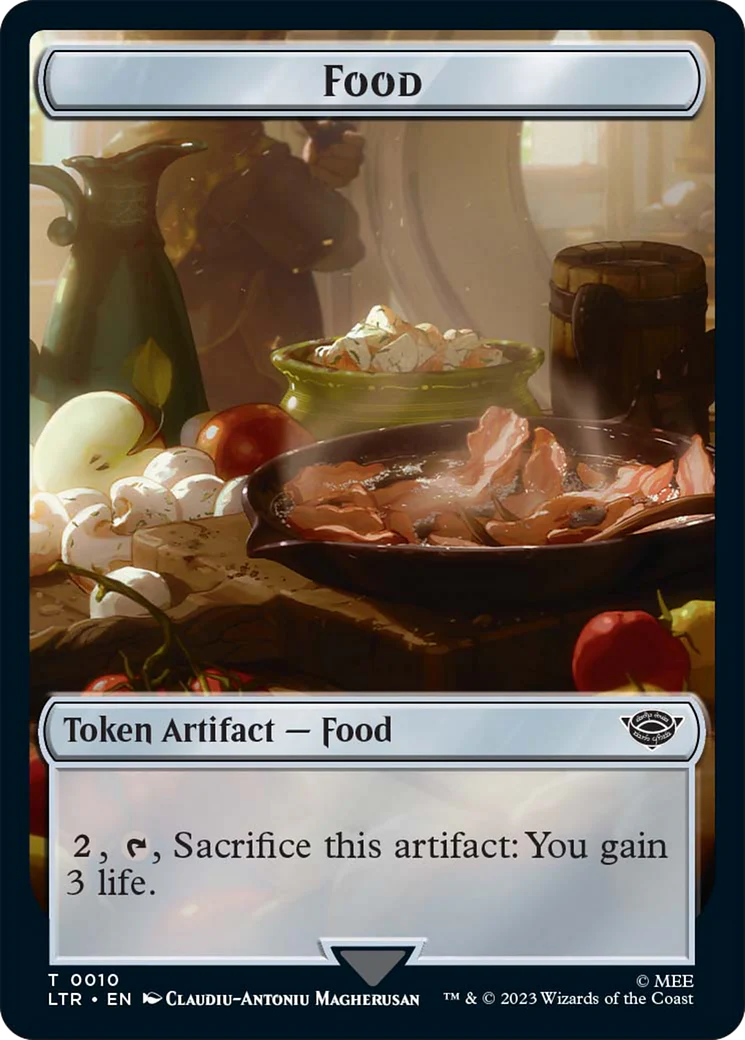 Ballistic Boulder // Food Token (10) Double-Sided Token [The Lord of the Rings: Tales of Middle-Earth Tokens] - Image 2