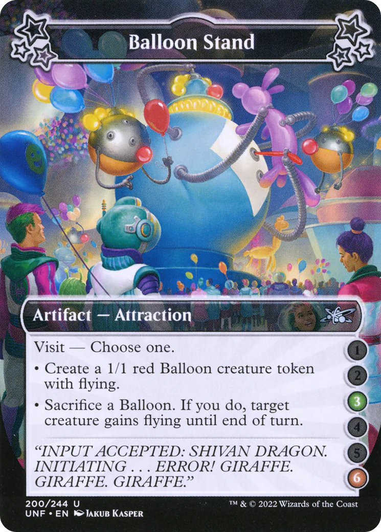 Balloon Stand (UNF-200B) - Unfinity Foil [Uncommon]