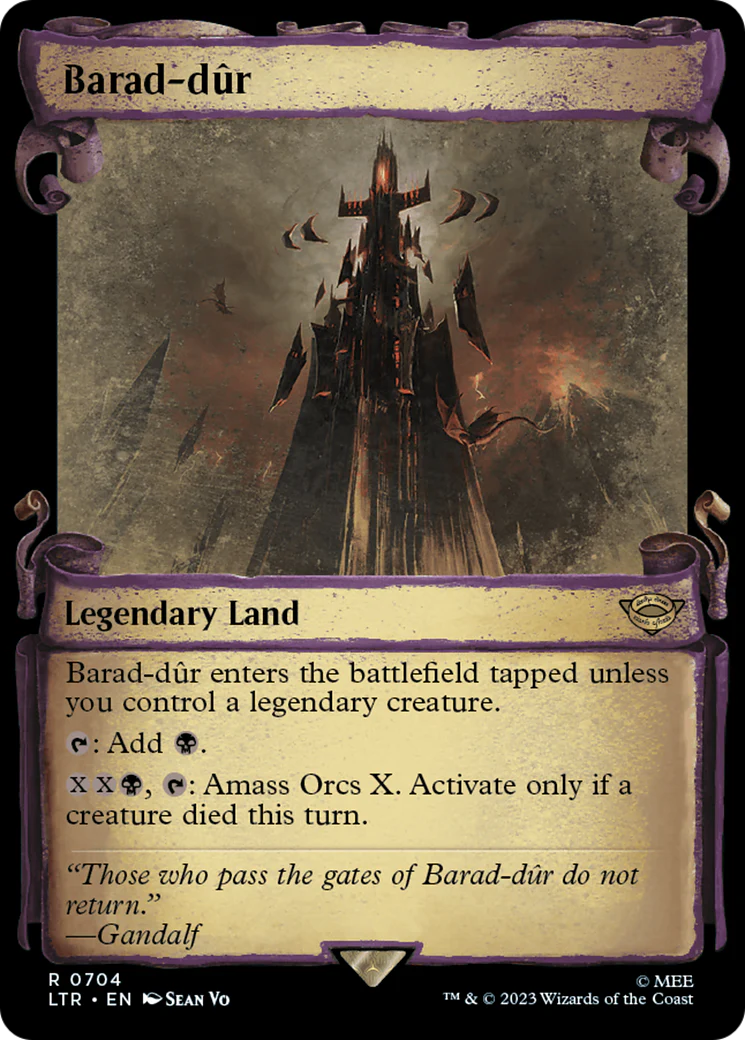 Barad-dûr (LTR-704) - The Lord of the Rings: Tales of Middle-earth: (Showcase) Scroll [Rare]
