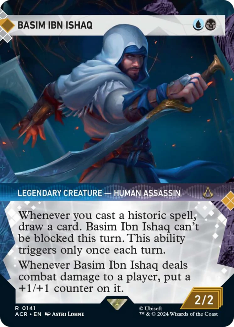Basim Ibn Ishaq (ACR-141) - Assassin's Creed: (Showcase) (Borderless) Foil [Rare]