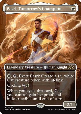 Basri, Tomorrow's Champion (Borderless) (DFT-355) - Aetherdrift Foil [Rare]
