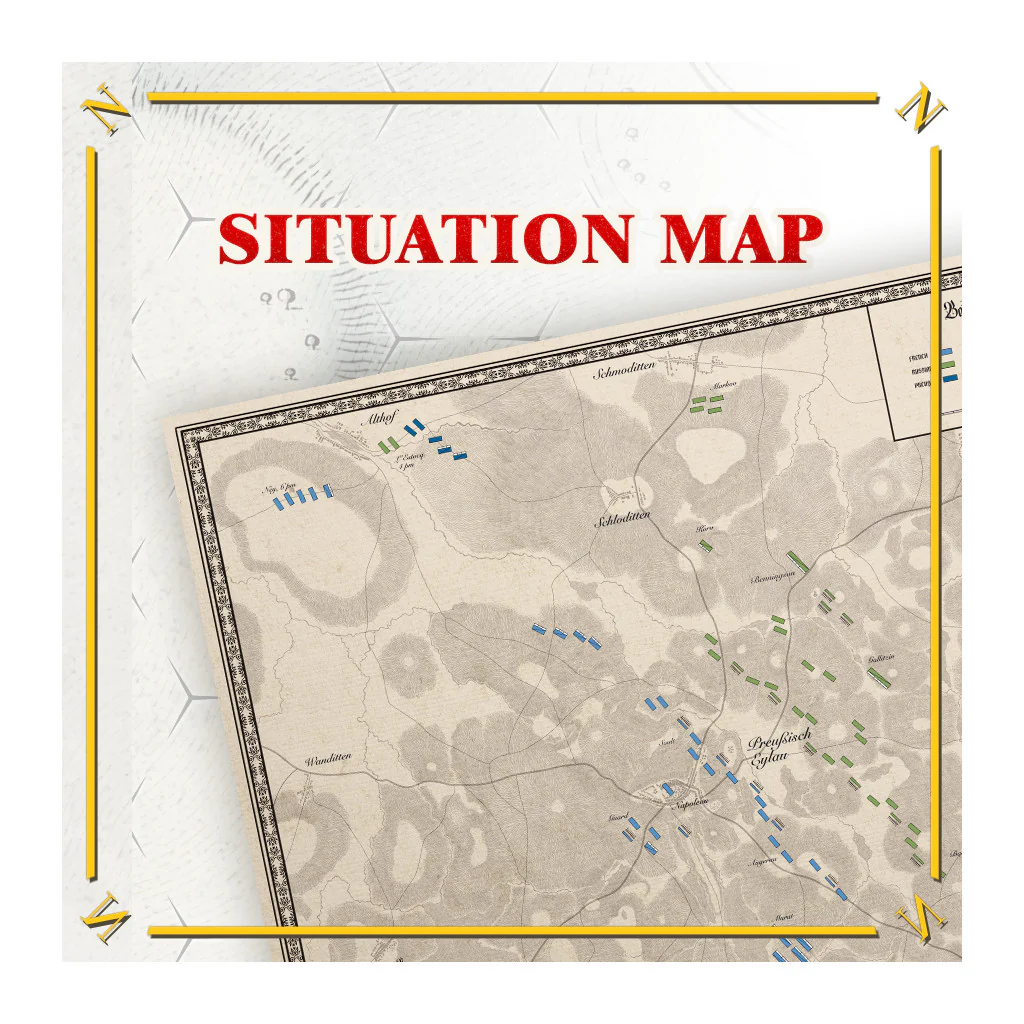 Battles of Napoleon: Volume I – EYLAU 1807: Situation Map
