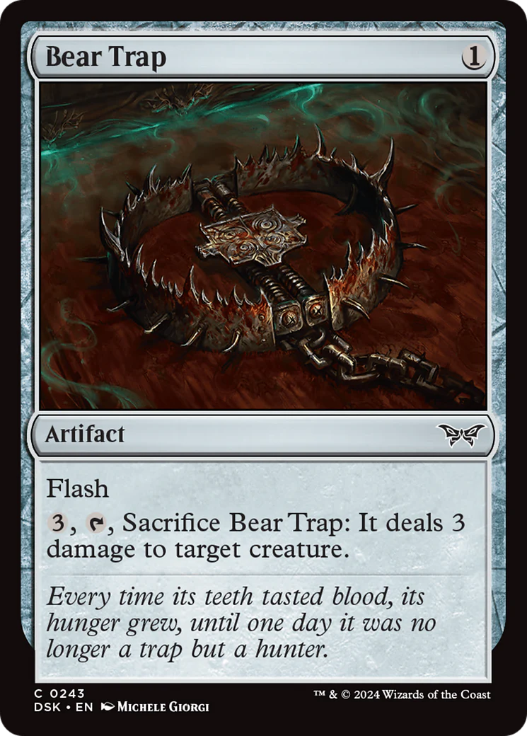 Bear Trap (DSK-243) - Duskmourn: House of Horror Foil [Common]