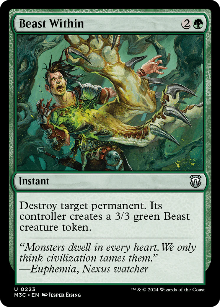 Beast Within (M3C-223) - Modern Horizons 3 Commander Foil [Uncommon]