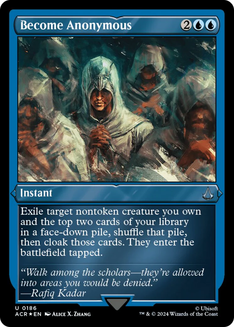 Become Anonymous (ACR-186) - Assassin's Creed Etched Foil [Uncommon]