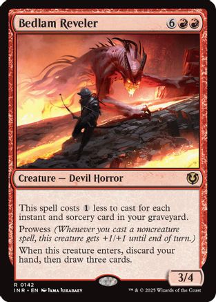Bedlam Reveler (INR-142) - Innistrad Remastered Foil [Rare]