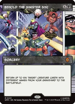 Behold the Sinister Six! (Showcase) (SPM-221) - Marvel's Spider-Man [Mythic]