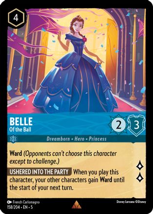 Belle - Of the Ball (158/204) - Shimmering Skies Cold Foil [Rare]