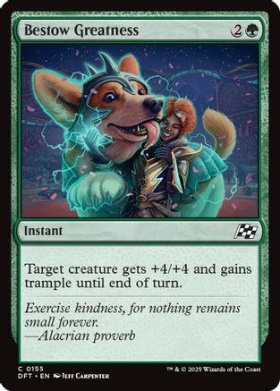 Bestow Greatness (DFT-155) - Aetherdrift Foil [Common]