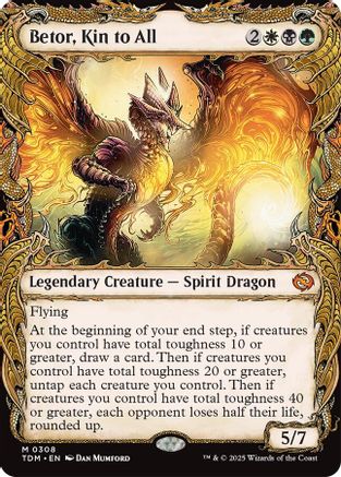 Betor, Kin to All (Showcase) (TDM-308) - Tarkir: Dragonstorm Foil [Mythic]