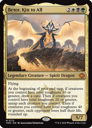Betor, Kin to All (TDM-172) - Tarkir: Dragonstorm Foil [Mythic]