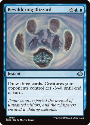 Bewildering Blizzard (TDM-038) - Tarkir: Dragonstorm Foil [Uncommon]