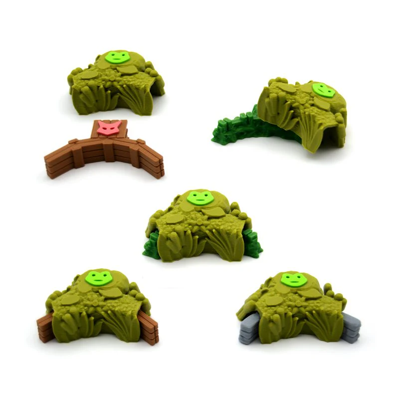 BGExpansions - Root - The Homeland Expansion – Frog Clearing Markers (12 pieces)