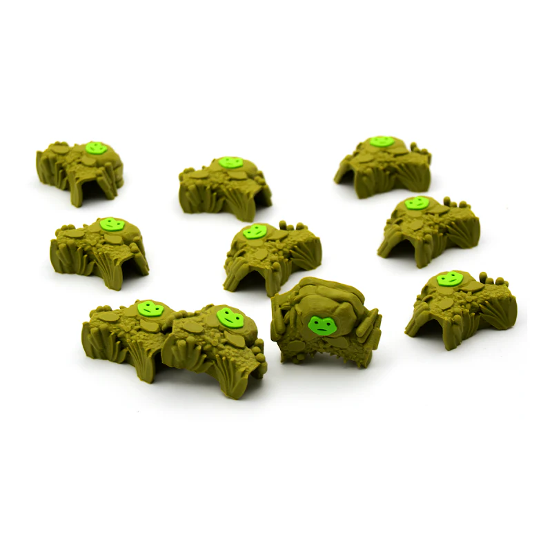 BGExpansions - Root - The Homeland Expansion – Frog Clearing Markers (12 pieces) - Image 2