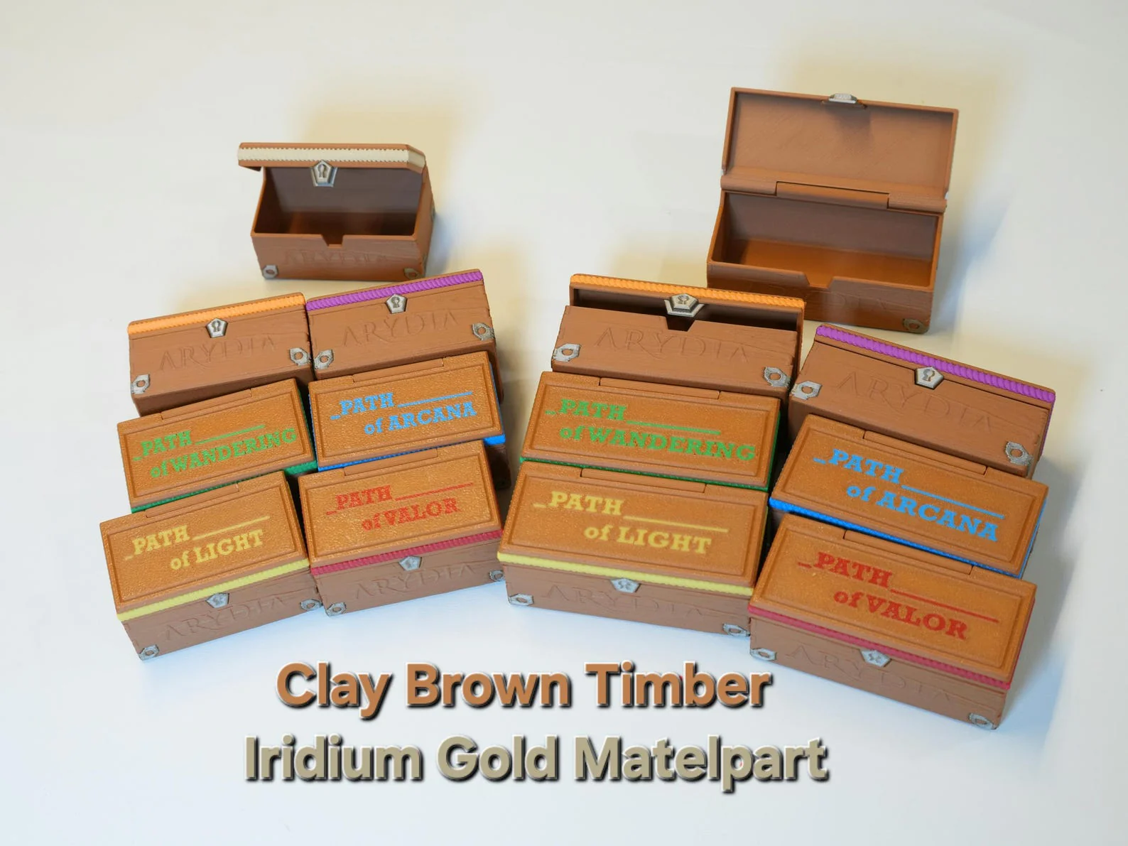 BGisGood - Arydia Wooden Treasure Chests - Game Upgrade Standary-Sized Version ( All Color - 21 Pieces) - Image 3