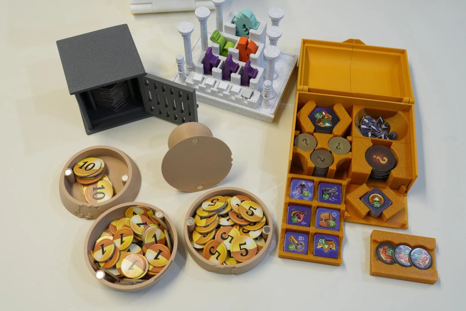 BGisGood - Clanks! Catacombs Board Game Thematic Token Organizer Insert - All pieces - All Set 4 Players Slot - Image 3
