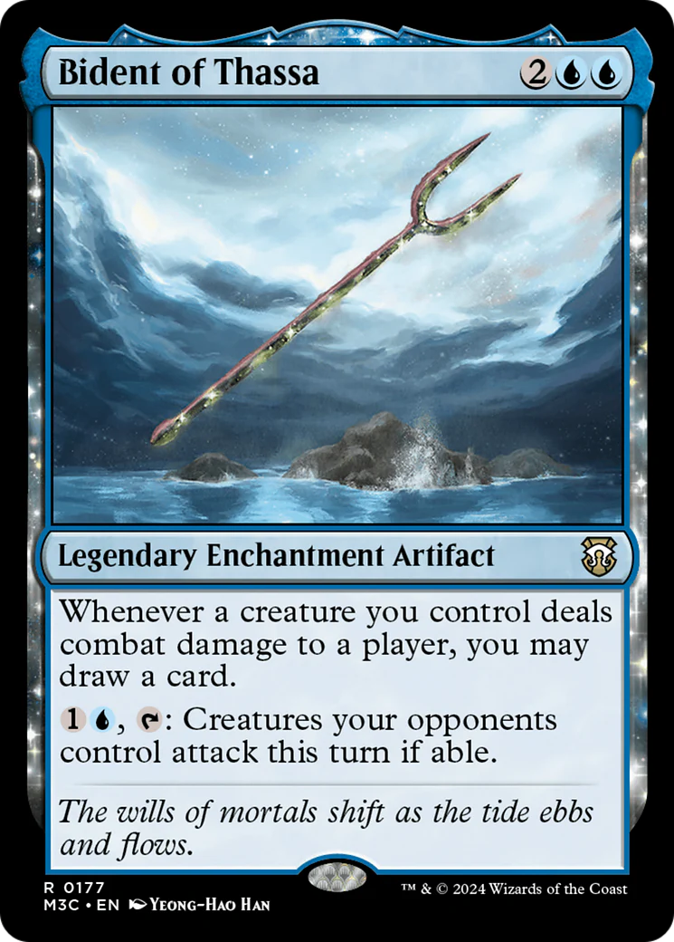 Bident of Thassa (M3C-177) - Modern Horizons 3 Commander Foil [Rare]