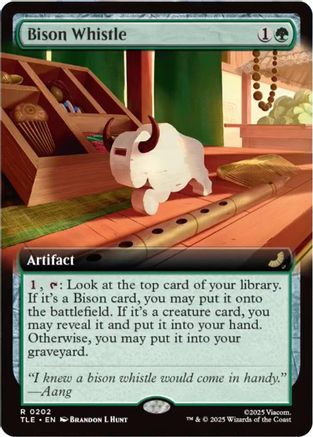 Bison Whistle (Extended Art) (TLE-202) - Avatar: The Last Airbender: Eternal-Legal [Rare]