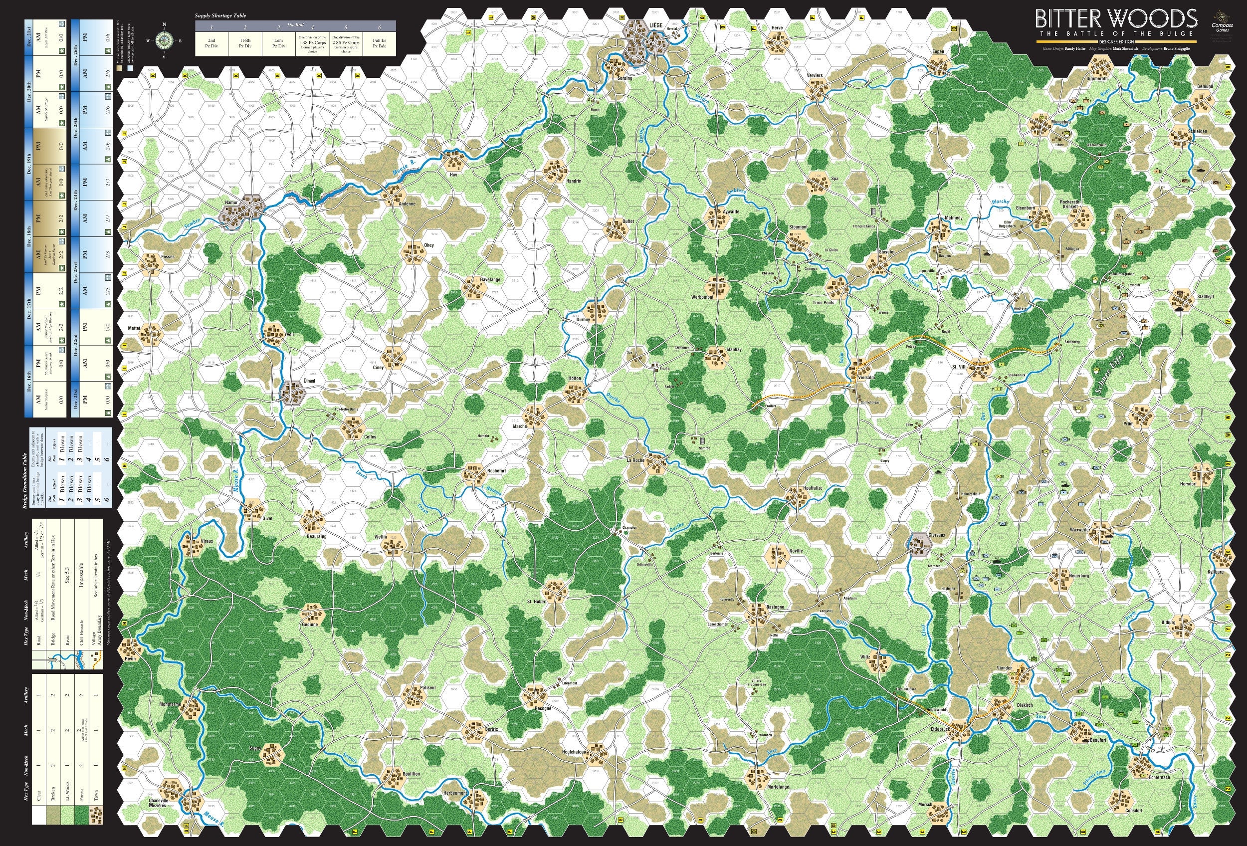 Bitter Woods: Designer Edition – Mounted Maps