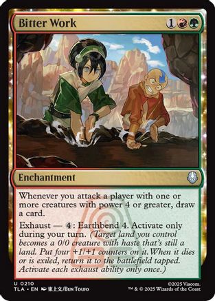 Bitter Work (TLA-210) - Avatar: The Last Airbender Foil [Uncommon]