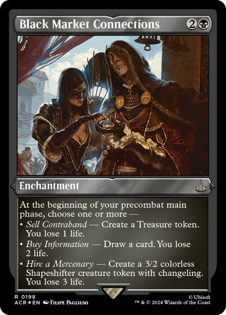 Black Market Connections (ACR-198) - Assassin's Creed Etched Foil [Rare]
