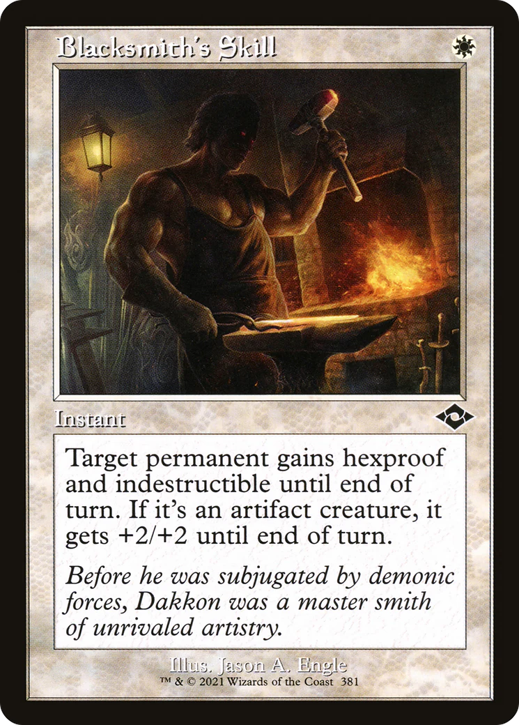 Blacksmith's Skill (MH2-381) - Modern Horizons 2 [Common] Retro Frame