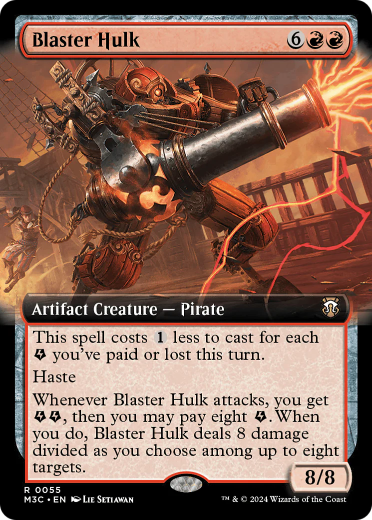 Blaster Hulk (M3C-055) - Modern Horizons 3 Commander: (Extended Art) [Rare]