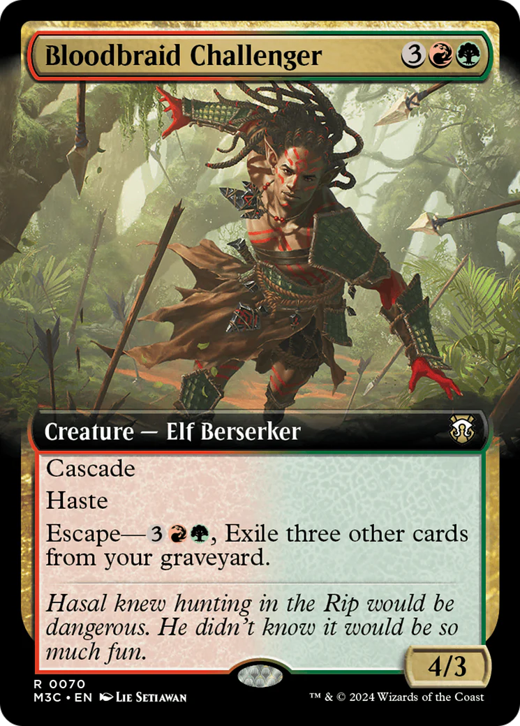 Bloodbraid Challenger (M3C-070) - Modern Horizons 3 Commander: (Extended Art) [Rare]