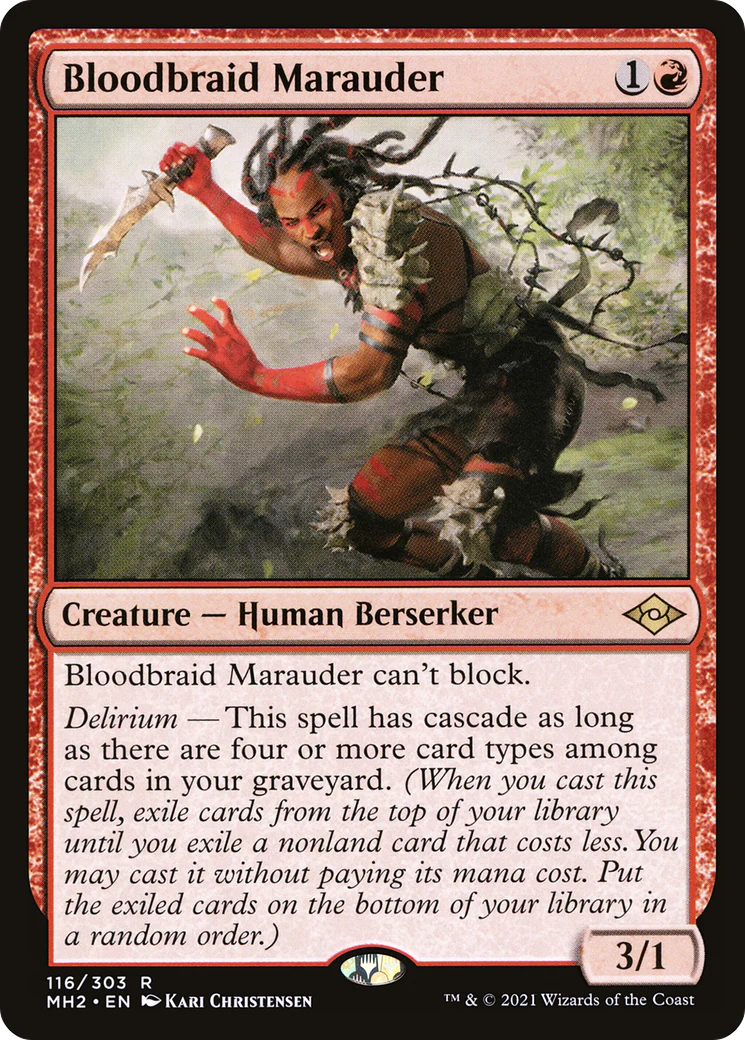 Bloodbraid Marauder (MH2-116) - Modern Horizons 2 [Rare]