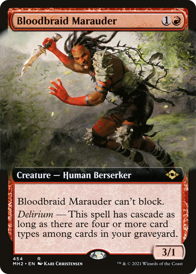 Bloodbraid Marauder (MH2-454) - Modern Horizons 2: (Extended Art) Foil [Rare]