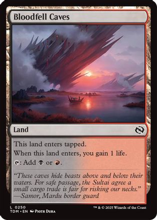 Bloodfell Caves (TDM-250) - Tarkir: Dragonstorm [Land]